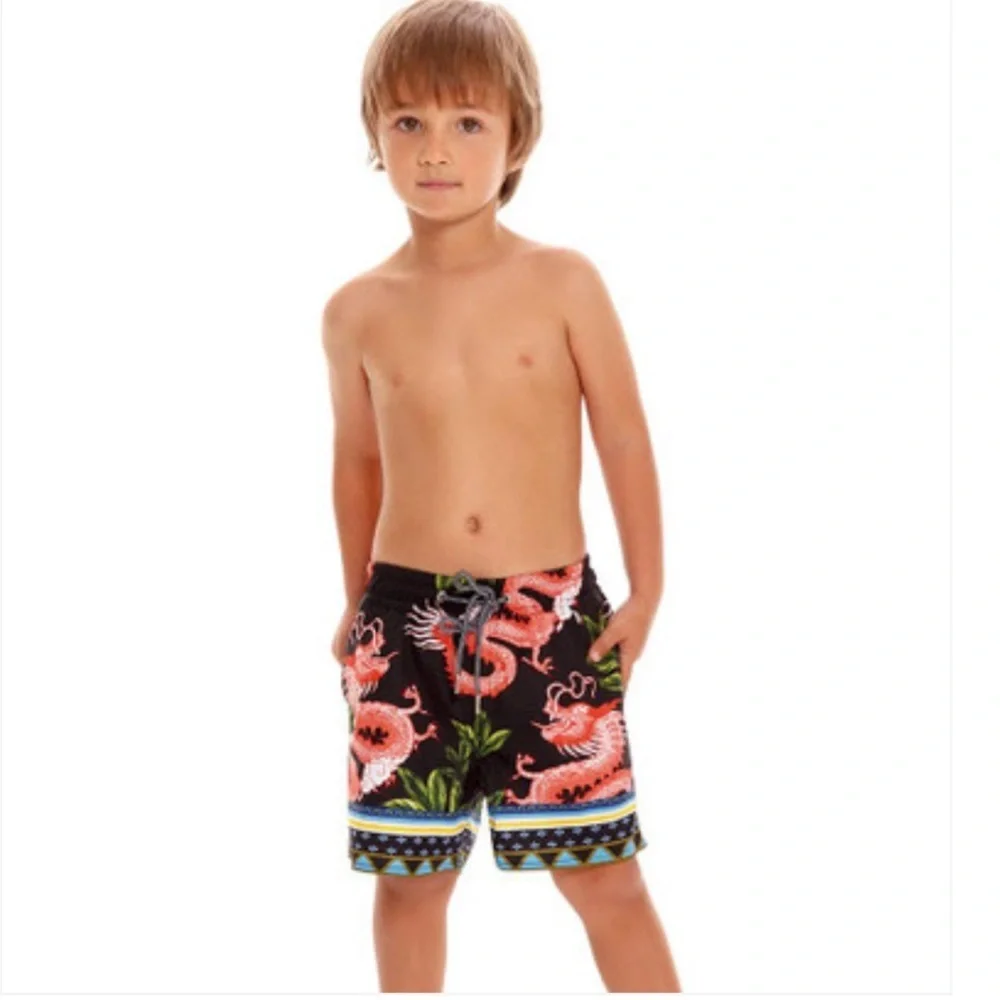 AGUA BENDITA BOYS SWIM SHORTS NICK VOILA NWT